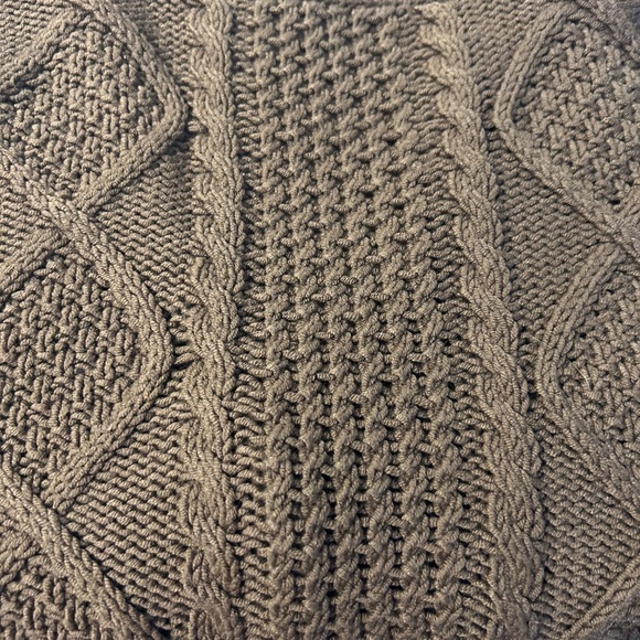 Free People cable and cobble green cardigan. - Picture 7 of 7